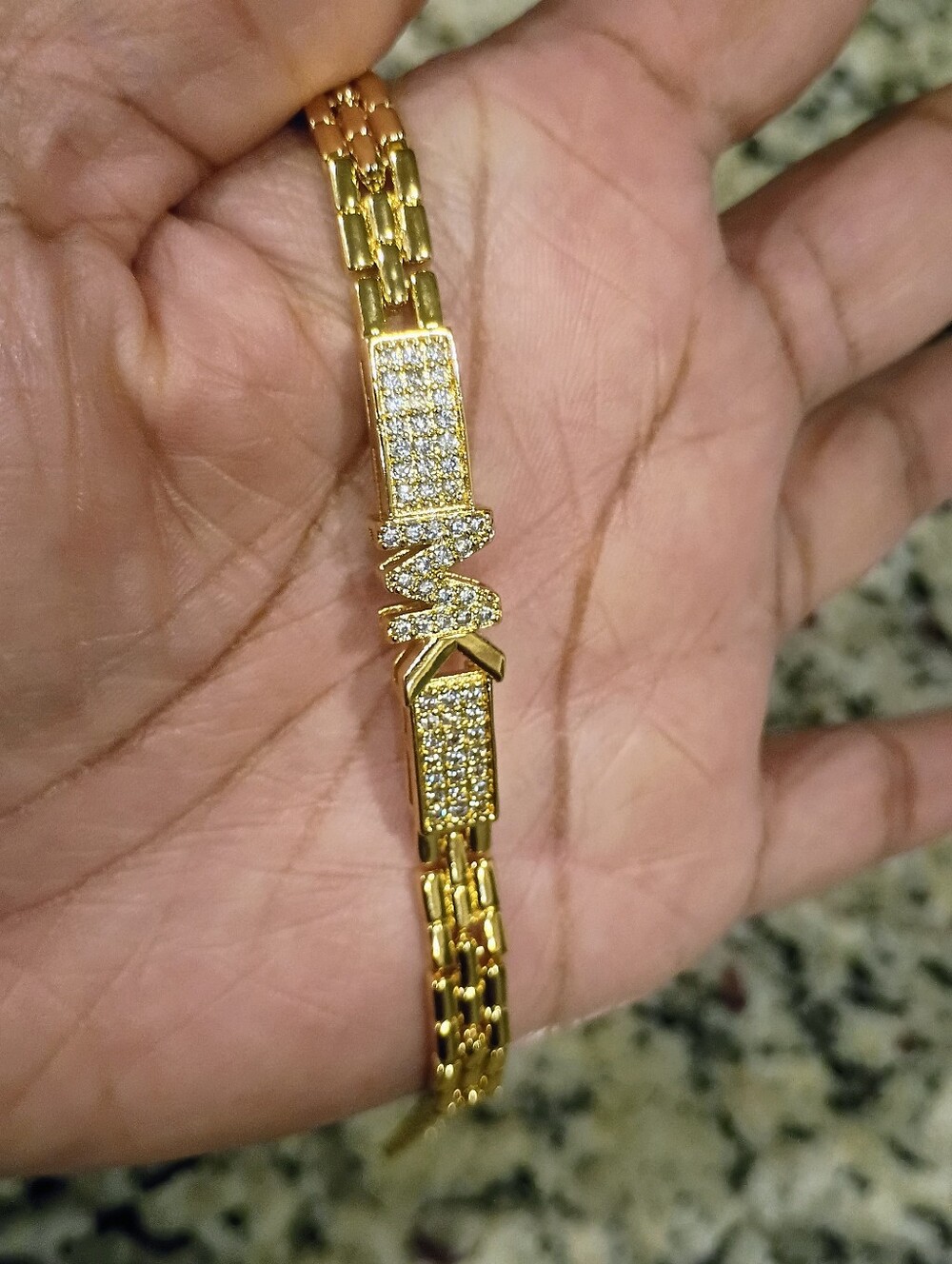 New Gold-Tone Pave Crystal Bracelet - Women's Jewelry